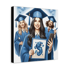Load image into Gallery viewer, Graduation Canvas Print, Custom Artwork for Grads, Wall Art, Graduation Gift, Decor for Students, Personalized Keepsake
