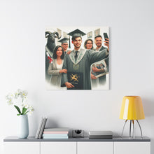 Load image into Gallery viewer, Graduation Canvas Print, Gift for Grads, Wall Art for Celebrations, Proud Graduate Decor, Customizable Artwork
