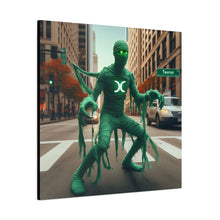 Load image into Gallery viewer, Canvas Print - Halloween Taurus Astrology Mummy
