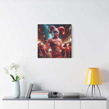Load image into Gallery viewer, Halloween Themed Canvas Art, Spooky Decor, Unique Wall Hanging, Haunted House Artwork, Gift for Halloween Lovers, Fright Night Decor
