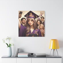 Load image into Gallery viewer, Graduation Canvas Print, Customizable Wall Art, Gift for Grads, Inspirational Home Decor, Graduation Celebration
