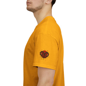 Aries Heart Tee, Unisex Heavy Cotton T-Shirt, Astrology Gift, Birthday Present, Graphic Tee, Casual Wear, Unique Design