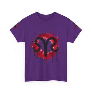 Bold Graphic Aries T-Shirt, Unisex Tee for Astrology Lovers, Unique Gift for Birthdays, Casual Wear, Statement Piece