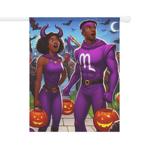 Sagittarius Halloween (2) Garden & House Banner