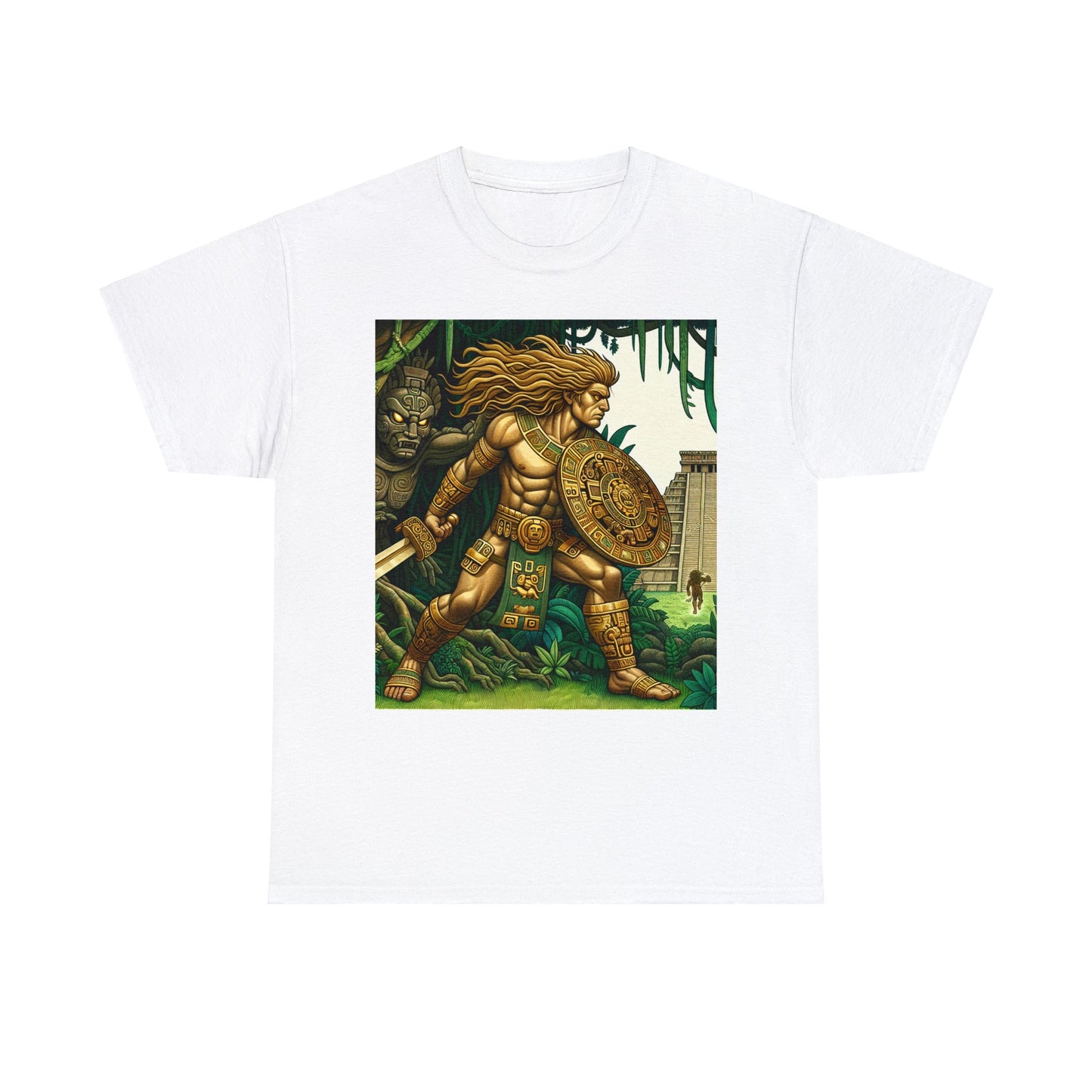 Leo Aztec (14) Unisex Heavy Cotton Tee