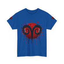 Load image into Gallery viewer, Aries Heart Tee, Unisex Heavy Cotton T-Shirt, Astrology Gift, Birthday Present, Graphic Tee, Casual Wear, Unique Design
