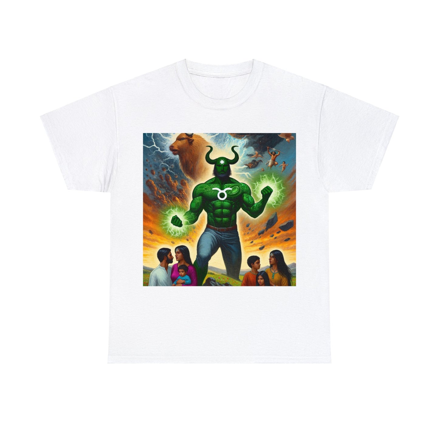 Taurus Father's Day (1) Unisex Heavy Cotton Tee