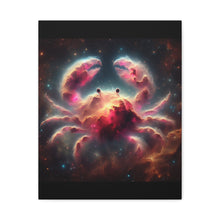 Load image into Gallery viewer, Cosmic Crab Canvas Art Print, Wall Decor, Unique Gift, Space Lover, Astrology, Home Decor, Modern Art
