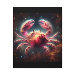 Cosmic Crab Canvas Art Print, Wall Decor, Unique Gift, Space Lover, Astrology, Home Decor, Modern Art