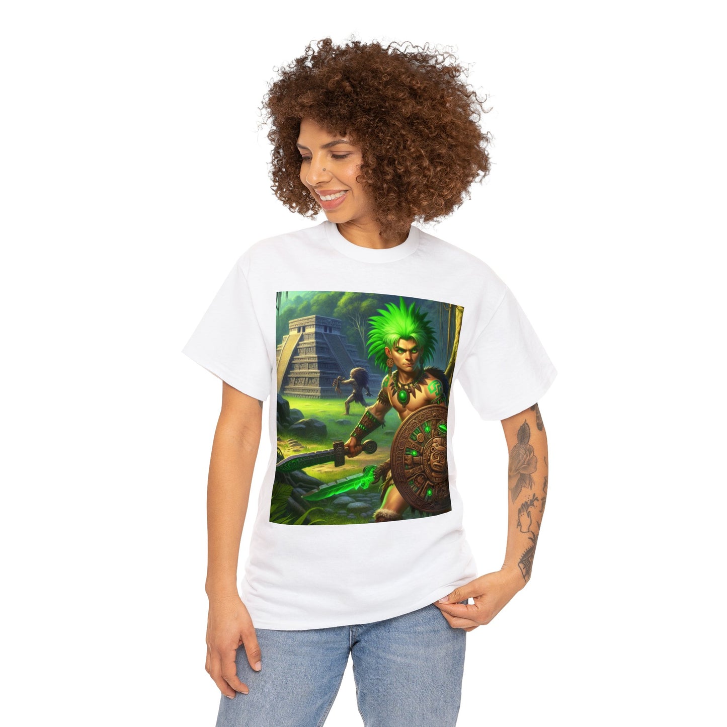 Taurus Aztec (3) Unisex Heavy Cotton Tee