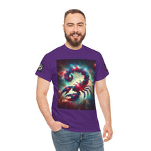Load image into Gallery viewer, Cosmic Scorpion Tee | Unisex Heavy Cotton Tee | Astrowar Graphic Tees | Space Lover Apparel | Unique Astrology Shirt | Gift for Star [...]
