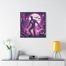 Load image into Gallery viewer, Halloween Wall Art, Spooky Canvas, Gothic Home Decor, Haunted House Decor, Mummy Artwork, Creepy Wall Hanging
