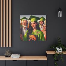 Load image into Gallery viewer, Graduation Canvas Print, Personalized Gift, Wall Art for Graduate, Celebration Decor, Matriculation Memory
