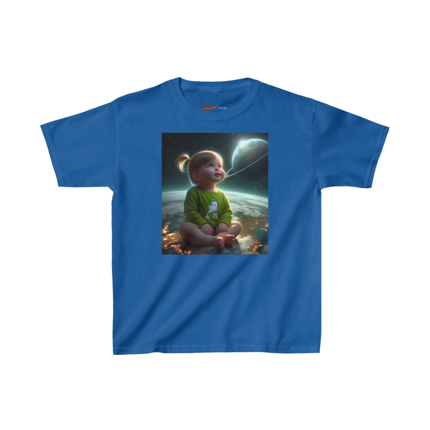 Pisces Astro Baby (1) Kids Heavy Cotton™ Tee