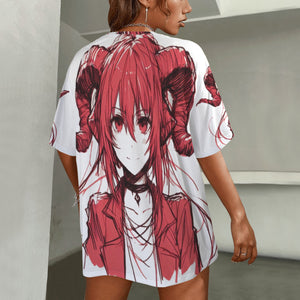 Aries Round Neck Loose T-Shirt (Rough Sketch)