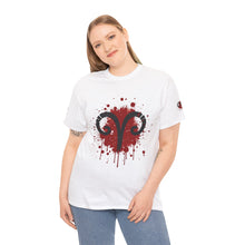 Load image into Gallery viewer, Aries Inspired Unisex Heavy Cotton Tee | Astrology Shirt, Zodiac Apparel, Gift for Astrology Lovers, Rambunctious Spirit T-Shirt, [...]

