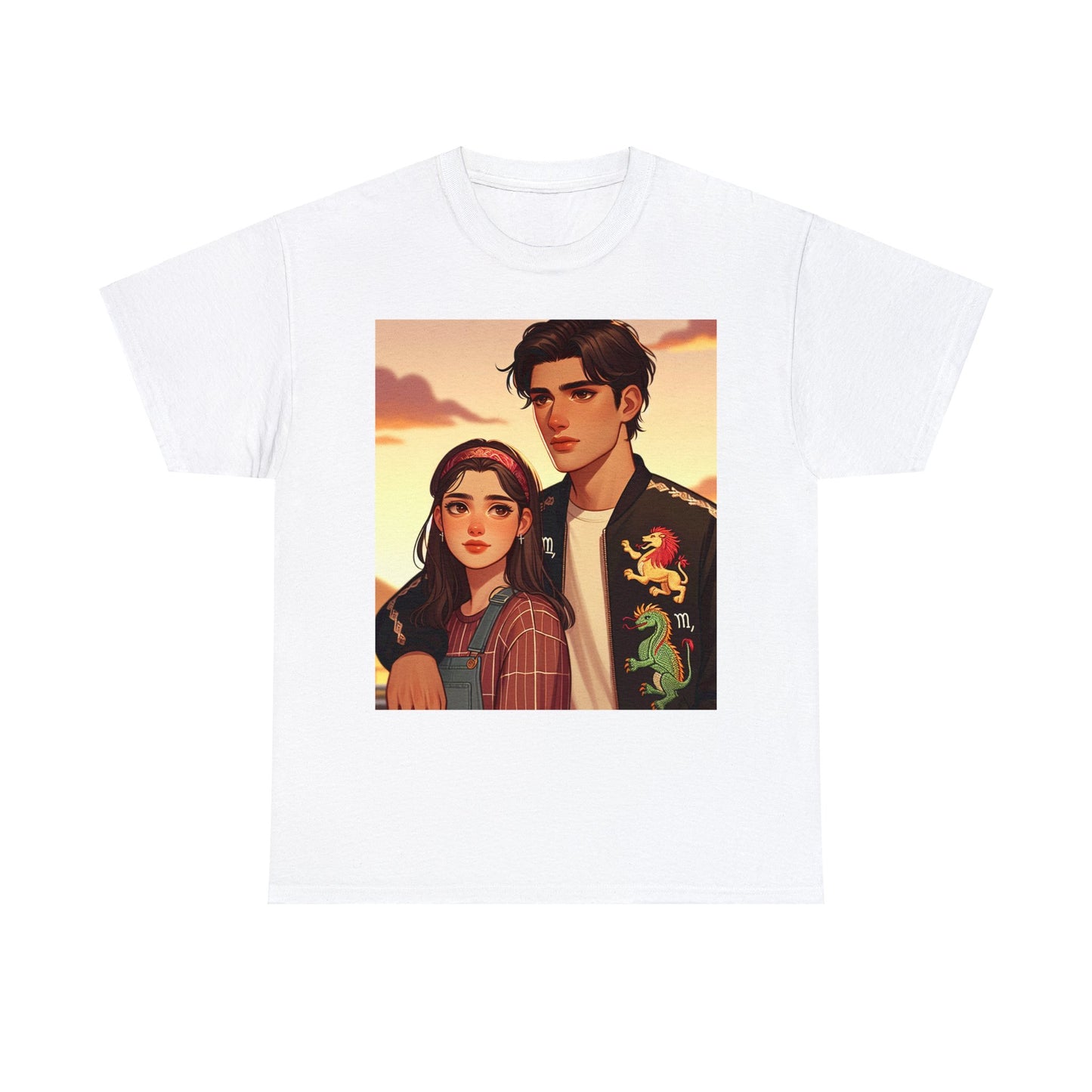 Unisex Virgo Couple (3) Heavy Cotton Tee