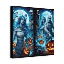 Load image into Gallery viewer, Aquarius Halloween Canvas Wall Art, Spooky Decor, Unique Gift, Home Decoration, Witch Theme Art, Perfect for Fall, Mysterious Vibe
