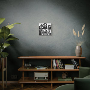 Graduation Family Canvas Art, Graduation Gift, Wall Decor, Education Celebration, Black History Month, Motivational Art