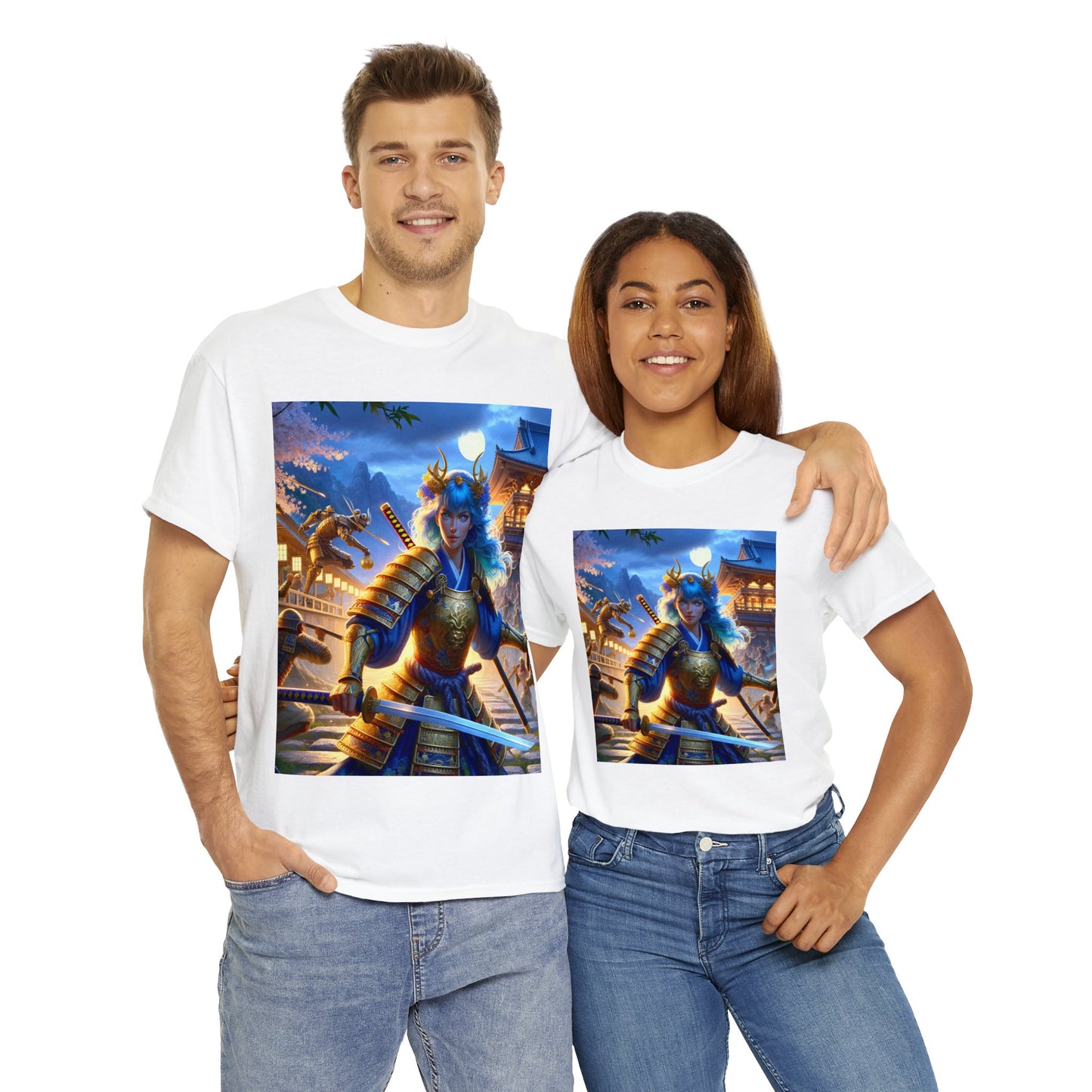 Samurai Aquarius (F3) Unisex Heavy Cotton Tee