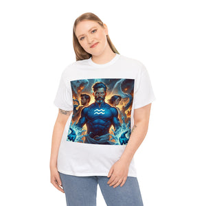 Aquarius Father's Day (7) Unisex Heavy Cotton Tee