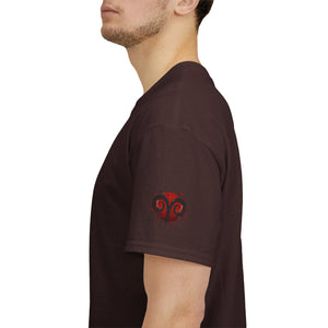 Aries Heart Tee, Unisex Heavy Cotton T-Shirt, Astrology Gift, Birthday Present, Graphic Tee, Casual Wear, Unique Design
