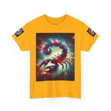 Load image into Gallery viewer, Cosmic Scorpion Tee | Unisex Heavy Cotton Tee | Astrowar Graphic Tees | Space Lover Apparel | Unique Astrology Shirt | Gift for Star [...]
