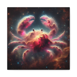 Cosmic Crab Canvas Art Print, Wall Decor, Unique Gift, Space Lover, Astrology, Home Decor, Modern Art
