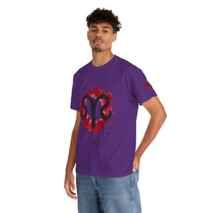 Bold Graphic Aries T-Shirt, Unisex Tee for Astrology Lovers, Unique Gift for Birthdays, Casual Wear, Statement Piece