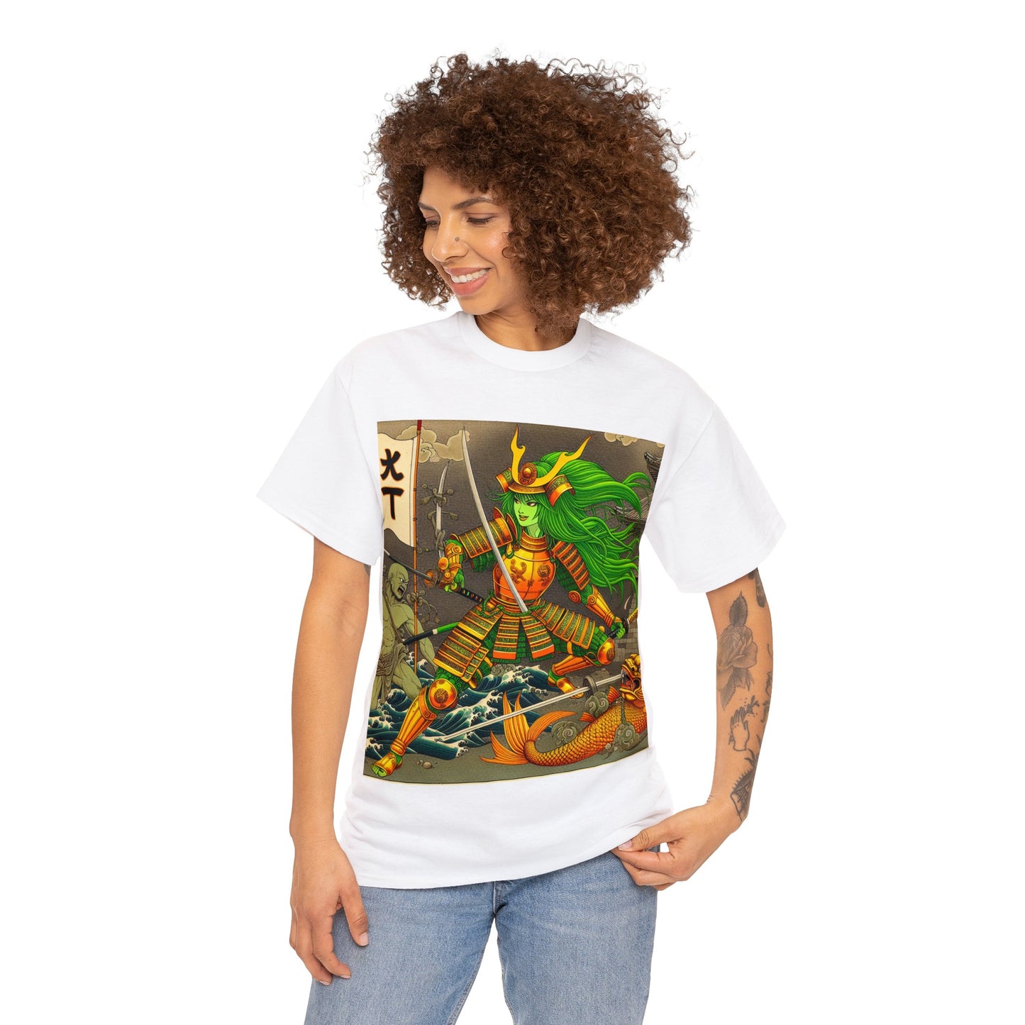 Samurai Pisces (F4) Unisex Heavy Cotton Tee