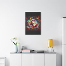 Load image into Gallery viewer, Cosmic Scorpio Canvas Art, Zodiac Wall Decor, Celestial Home Decor, Scorpio Gift, Astrology Wall Art
