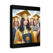 Load image into Gallery viewer, Graduation Canvas Print, Custom Wall Art for Grads, Personalized Home Decor, Graduate Gift, Modern Stretched Canvas, Graduation Celebration

