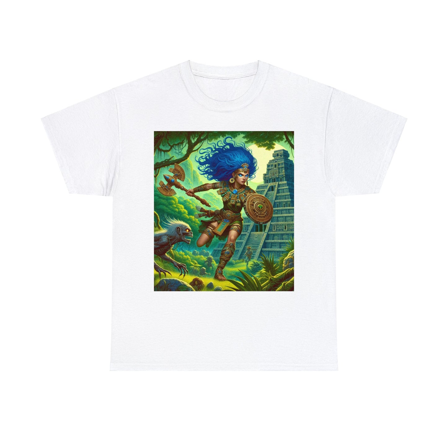 Aquarius Aztec (F2) Unisex Heavy Cotton Tee