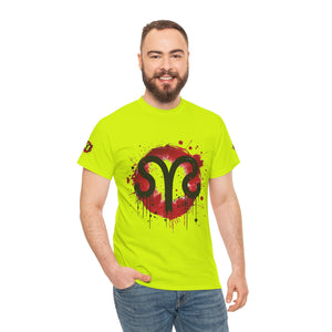 Bold Graphic Aries T-Shirt, Unisex Tee for Astrology Lovers, Unique Gift for Birthdays, Casual Wear, Statement Piece