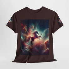 Load image into Gallery viewer, Sagittarius Galactic Unicorn Tee - Unisex Cotton T-Shirt for Cosmic Lovers, Fantasy Fans, Trendy Apparel, Astral War Merch, Gift for All Occasions
