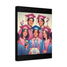 Load image into Gallery viewer, Canvas Print, Graduation Celebration Wall Art, Perfect Gift for Grads, Academic Achievements, Home Decor, Personalized, Unique Keepsake
