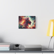 Load image into Gallery viewer, Cosmic Lion Canvas Art, Galaxy Decoration, Home Decor, Inspirational Wall Art, Gift for Lion Lovers, Space Art Print

