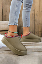 Load image into Gallery viewer, Black Contrast Print Suede Plush Lined Snow Boots
