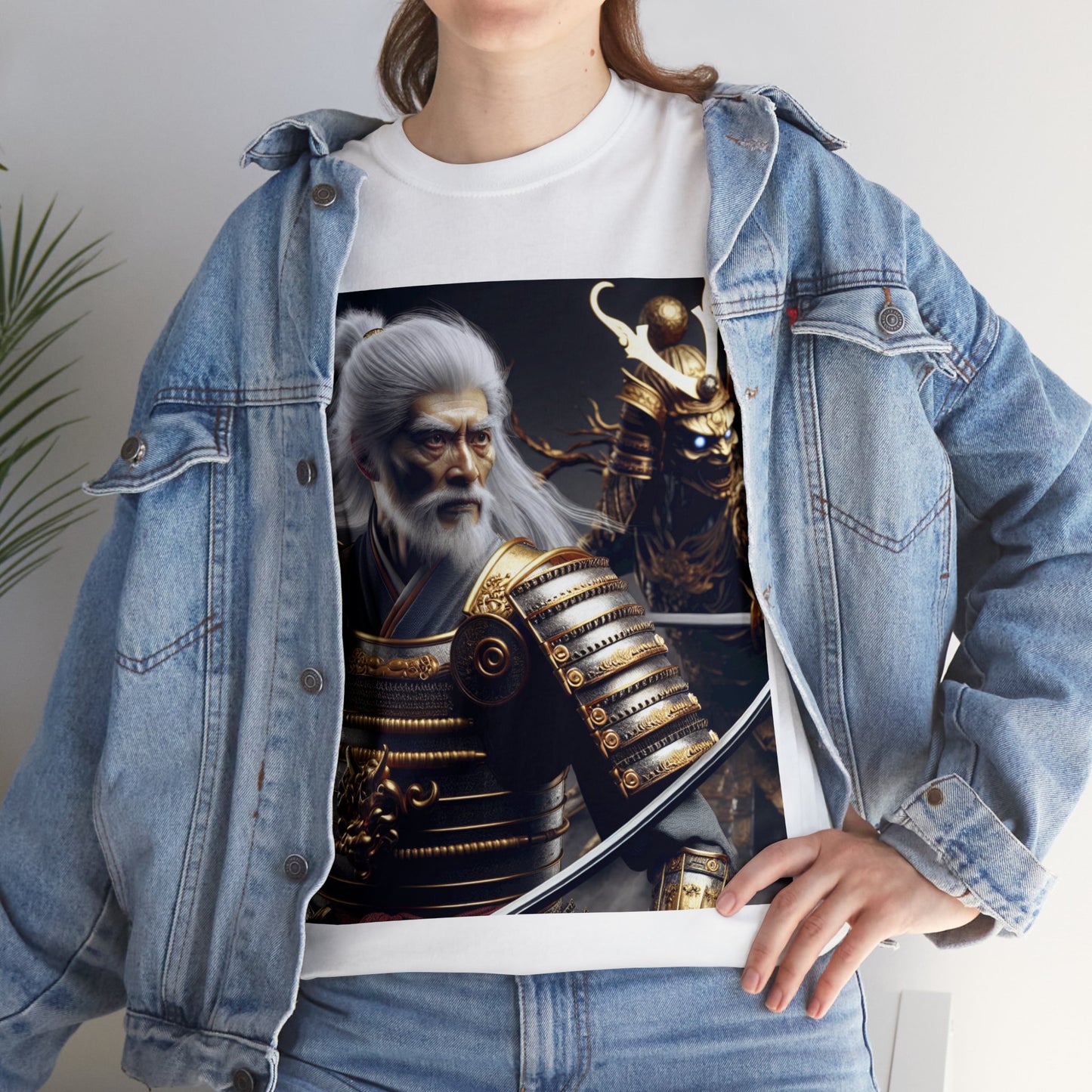 Samurai Cancer (4) Unisex Heavy Cotton Tee