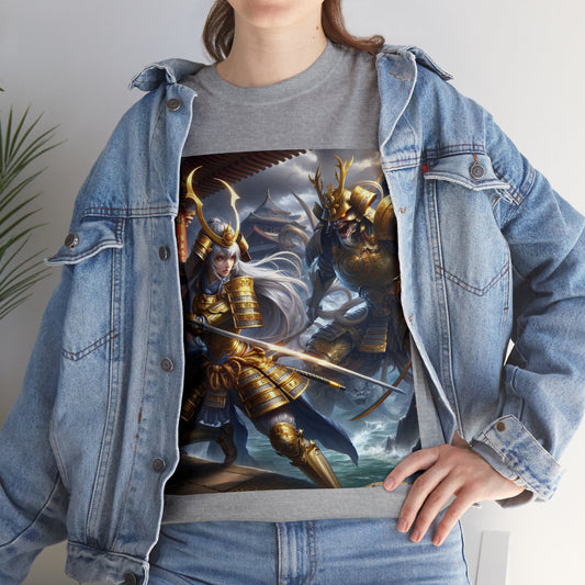 Samurai Cancer (F2) Unisex Heavy Cotton Tee