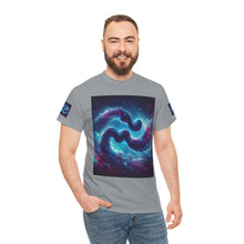 Load image into Gallery viewer, Aquarius Galaxy Themed Unisex Heavy Cotton Tee, Cosmic T-Shirt, Sci-Fi Apparel, Unique Space Graphic Tee, Gifts for Star Wars Lovers, Trendy [...]
