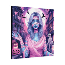 Load image into Gallery viewer, Halloween Art Canvas, Spooky Decor, Wall Art, Halloween Decoration, Witch Artwork, Gifts for Her
