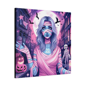 Halloween Art Canvas, Spooky Decor, Wall Art, Halloween Decoration, Witch Artwork, Gifts for Her