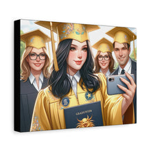 Load image into Gallery viewer, Graduation Canvas Print, Custom Wall Art for Grads, Personalized Home Decor, Graduate Gift, Modern Stretched Canvas, Graduation Celebration
