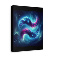 Load image into Gallery viewer, Galaxy Aquarius Wave Canvas Art, Modern Home Decor, Cosmic Wall Art, Unique Gift, Space Lovers

