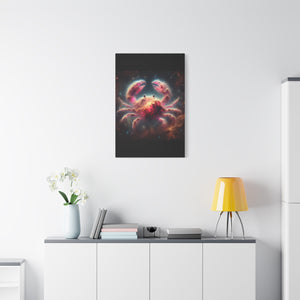 Cosmic Crab Canvas Art Print, Wall Decor, Unique Gift, Space Lover, Astrology, Home Decor, Modern Art