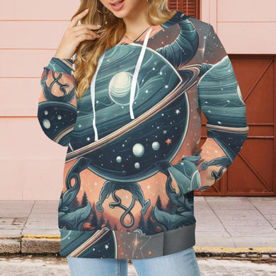 Designer (19) Capricorn Women's Drawstring Pocket Hoodie