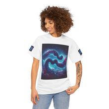 Load image into Gallery viewer, Aquarius Galaxy Themed Unisex Heavy Cotton Tee, Cosmic T-Shirt, Sci-Fi Apparel, Unique Space Graphic Tee, Gifts for Star Wars Lovers, Trendy [...]

