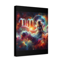 Load image into Gallery viewer, Cosmic Virgo Wall Art, Zodiac Decor, Astrology Canvas Print, Horoscope Gift, Spiritual Home Decor, Celestial Artwork
