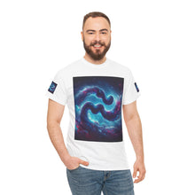 Load image into Gallery viewer, Aquarius Galaxy Themed Unisex Heavy Cotton Tee, Cosmic T-Shirt, Sci-Fi Apparel, Unique Space Graphic Tee, Gifts for Star Wars Lovers, Trendy [...]
